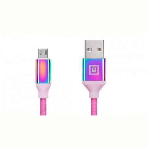 Кабель REAL-EL Premium USB - micro USB (M/M), 1 м, Rainbow (EL123500052)