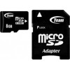 Карта пам`ятi MicroSDHC 8GB Class 4 Team + SD-adapter (TUSDH8GCL403)