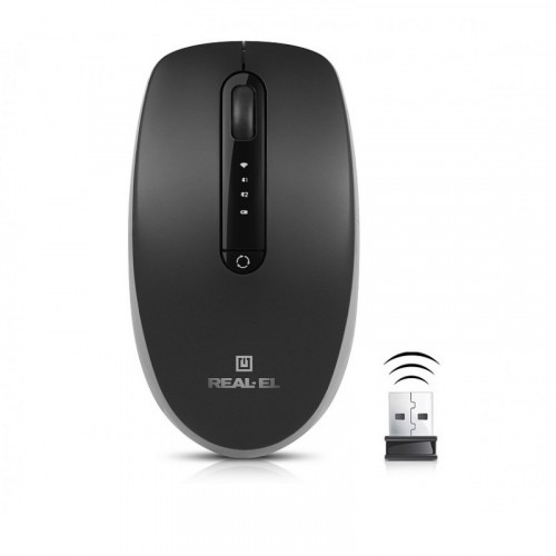 Миша бездротова REAL-EL RM-455W Black