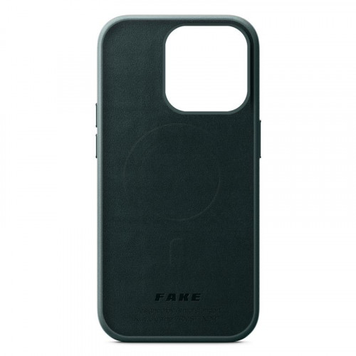 Чохол-накладка Armorstandart Fake Leather для Apple iPhone 14 Pro Shirt Green (ARM64399)