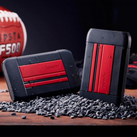 Зовнішній жорсткий диск 2.5" USB 2TB Apacer AC633 Black/Red (AP2TBAC633R-1)