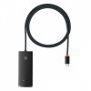 USB-Хаб Baseus Lite Series 4-in-1 (Type-C to USB 3.0*4 ) (1m) black Купити в Україні