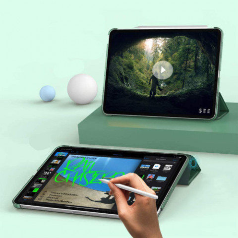 Чохол-книжка BeCover Tri Fold Hard для Apple iPad Air 11" M4 2026 Dark Green (715244)