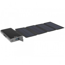 Зовнішній акумулятор (павербанк) Sandberg 4-Panel 8W PD 25000 mAh, 2xUSB, Type-C OUT (420-56)