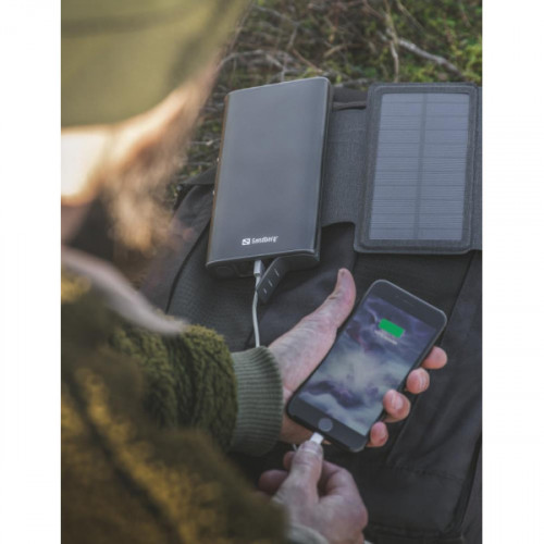 Зовнішній акумулятор (павербанк) Sandberg 4-Panel 8W PD 25000 mAh, 2xUSB, Type-C OUT (420-56)