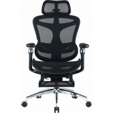 Крісло офісне з підставкою для ніг Sihoo DORO C300 Pro Mesh Black with footrest (DORO-C300-PRO-M101-JT)