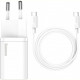 Мережевий зарядний пристрій Baseus Super Silicone PD Charger 25W (1Type-C) White (TZCCSUP-L02) + кабель Type-C