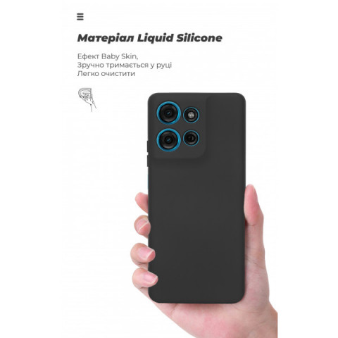 Чохол ArmorStandart ICON для Motorola G75 5G Camera cover Black (ARM81621)