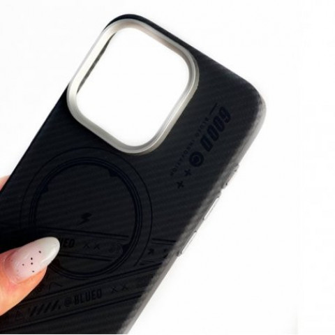Чохол Blueo 600D All-Inclusive Aramid Fiber with MagSafe для iPhone 15 Pro Black (B48)