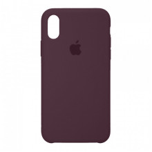 Чохол Original Silicone Case для Apple iPhone XS/X Plum (ARM67858)