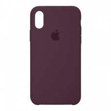 Чохол Original Silicone Case для Apple iPhone XS/X Plum (ARM67858)