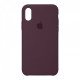Чохол Original Silicone Case для Apple iPhone XS/X Plum (ARM67858)
