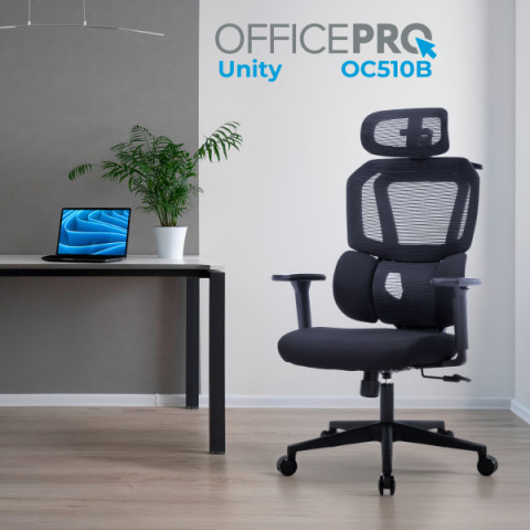 Крісло офісне OfficePro Unity OC510B Black Купити в Україні