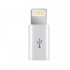 Адаптер XoKo AC-030 microUSB-Lightning White (XK-AC030-WH)