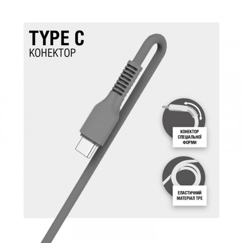 Кабель ACCLAB AL-CBCOLOR-T1BK USB-USB Type-C 1.2м Black (1283126518232)