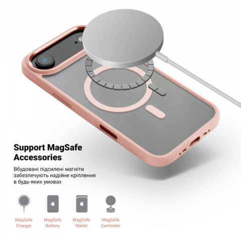Чохол ArmorStandart Unit MagCase для Apple iPhone 17 Air Pale Pink (ARM86311)