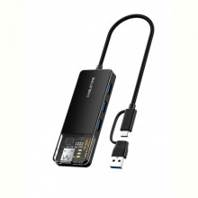USB-хаб Cabletime CB03B USB Type-C 4-в-1