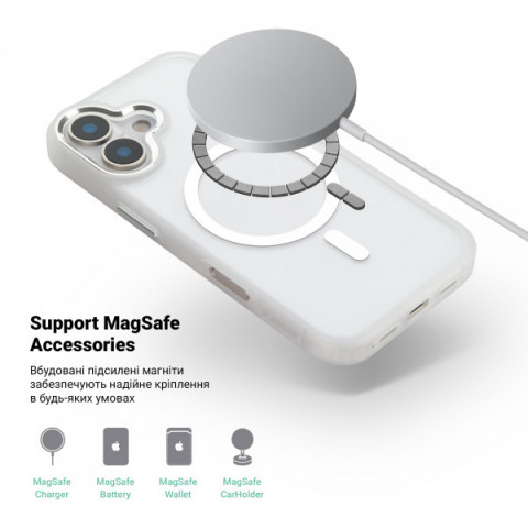 Чохол ArmorStandart Unit MagSafe для Apple iPhone 16 Plus Matte Clear (ARM78708)