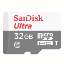 Карта пам`яті MicroSDXC 32GB UHS-I Class 10 SanDisk Ultra R100/W10MB/s (SDSQUNR-032G-GN3MN)