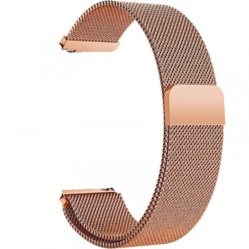 Ремінець BeCover Milanese Style для Amazfit Stratos (22mm)/Stratos 2/2S/3/Amazfit GTR 2/Amazfit GTR 47mm/Amazfit GTR Lite 47mm/Amazfit Nexo/Amazfit Pace/Amazfit GTR 3 Pro Rose Gold (707732)