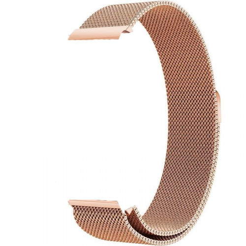 Ремінець BeCover Milanese Style для Amazfit Stratos (22mm)/Stratos 2/2S/3/Amazfit GTR 2/Amazfit GTR 47mm/Amazfit GTR Lite 47mm/Amazfit Nexo/Amazfit Pace/Amazfit GTR 3 Pro Rose Gold (707732)