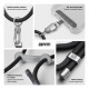 Ремінець для смартфону ArmorStandart Silicone Rope Titanium Black with Grey holder (ARM76273)