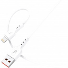 Кабель SkyDolphin S66L USB - Lightning (M/M), 1 м, White (SDUSB-000647)