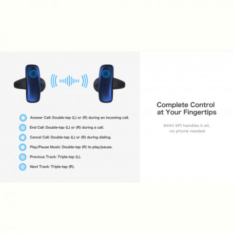 Bluetooth-гарнітура iMiki SP1 Blue