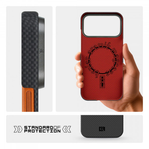 Чохол ArmorStandart BlackIcon Kevlar MagCase для Apple iPhone 17 Pro Max Black (ARM88531)
