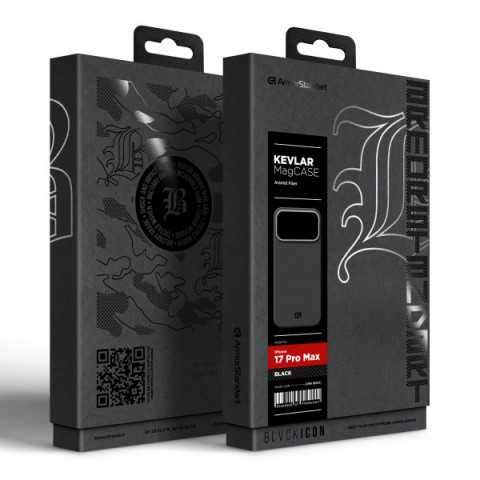 Чохол ArmorStandart BlackIcon Kevlar MagCase для Apple iPhone 17 Pro Max Black (ARM88531)