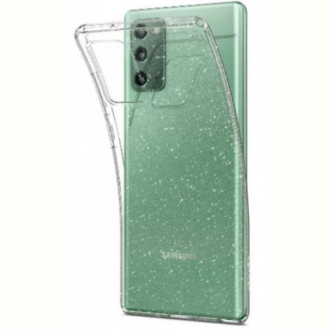 Чохол-накладка Spigen Liquid Crystal Glitter для Samsung Galaxy Note20 SM-N980 Crystal Quartz (ACS01416)