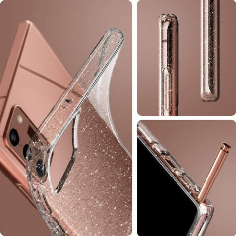 Чохол-накладка Spigen Liquid Crystal Glitter для Samsung Galaxy Note20 SM-N980 Crystal Quartz (ACS01416)