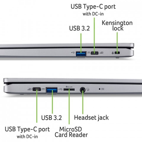 Ноутбук Acer Chromebook 315 CB315-5H-C68B (NX.KPPEU.001) Silver