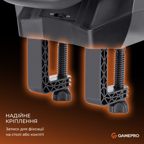 Ігрове кермо GamePro RW575PM з педалями та коробкою передач XBOX ONE/PS4/PS3/PC/SWITCH Купити в Україні