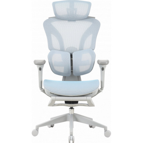 Крісло офісне OfficePro Elite OC950GLB Gray/Light Blue Купити в Україні