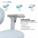 Крісло офісне OfficePro Elite OC950GLB Gray/Light Blue Купити в Україні
