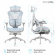 Крісло офісне OfficePro Elite OC950GLB Gray/Light Blue Купити в Україні