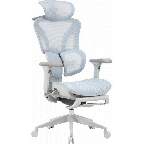 Крісло офісне OfficePro Elite OC950GLB Gray/Light Blue Купити в Україні
