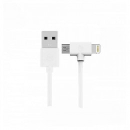 Кабель WK WDC-008 Axe Lightning/microUSB, 1м White (6970349287292)