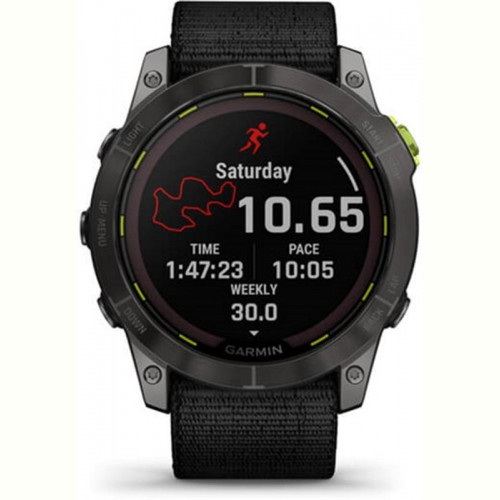 Смарт-годинник Garmin Enduro 2 Sapphire Carbon Gray DLC Titanium with Black UltraFit Nylon Strap (010-02754-13)