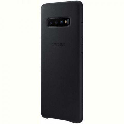 Чохол-накладка Samsung Leather Cover для Samsung Galaxy S10+ SM-G975 Black (EF-VG975LBEGRU)
