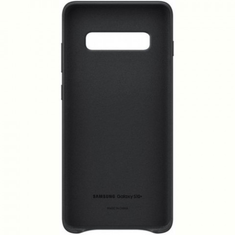 Чохол-накладка Samsung Leather Cover для Samsung Galaxy S10+ SM-G975 Black (EF-VG975LBEGRU)