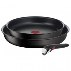 Набір посуду Tefal Ingenio Unlimited, змінна ручка, 3предмети, алюміній, бакеліт, чорний