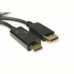 Кабель PowerPlant (KD00AS1278) DisplayPort-HDMI v1.4, 1.8м, Black
