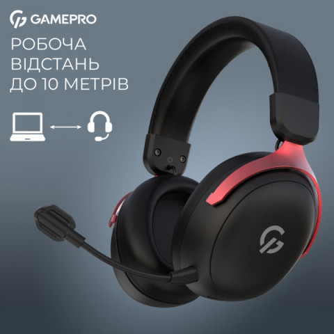 Бездротова ігрова гарнітура GamePro Asgard Freya Pro (HSW201BR) Купити в Україні