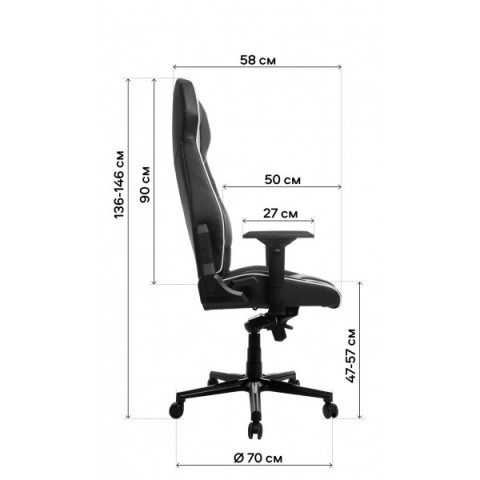 Геймерське крісло GT Racer X-8007 Fabric Dark Gray XL
