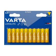 Батарейка Varta Longlife лужна AA блістер, 10 шт (04106101461)