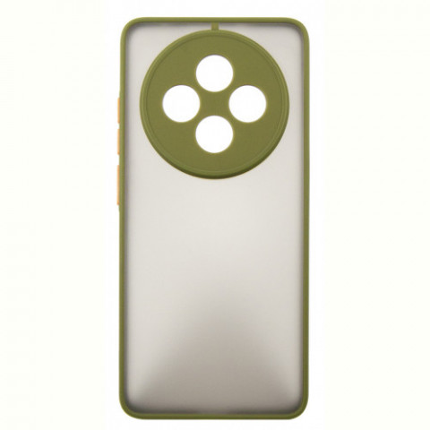 Чохол-накладка Dengos для Oppo Reno 12 F/FS Olive (DG-KM-110) + захисне скло