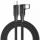 Кабель Type-C-Type-C Gtwin 90° Degrees Oculus Quest Gen2 Link VR USB 3.1 Gen2 5Gbps 5A 6m Black (1005003912229640C6B)