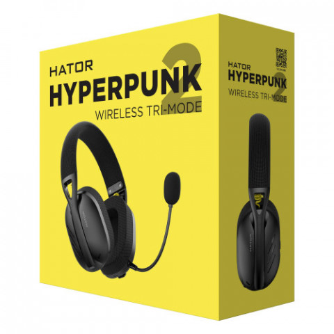 Bluetooth-гарнiтура Hator Hyperpunk 2 Wireless Tri-mode Black (HTA-855)